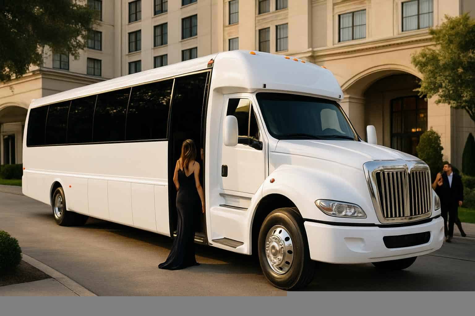 White Party Bus Rental Richardson TX