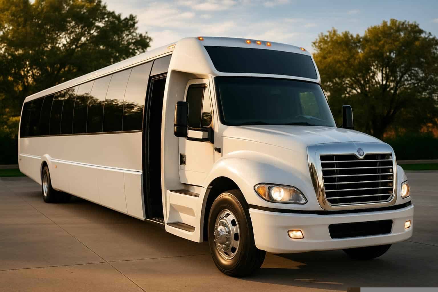White Party Bus Rental Services in Carrollton Texas