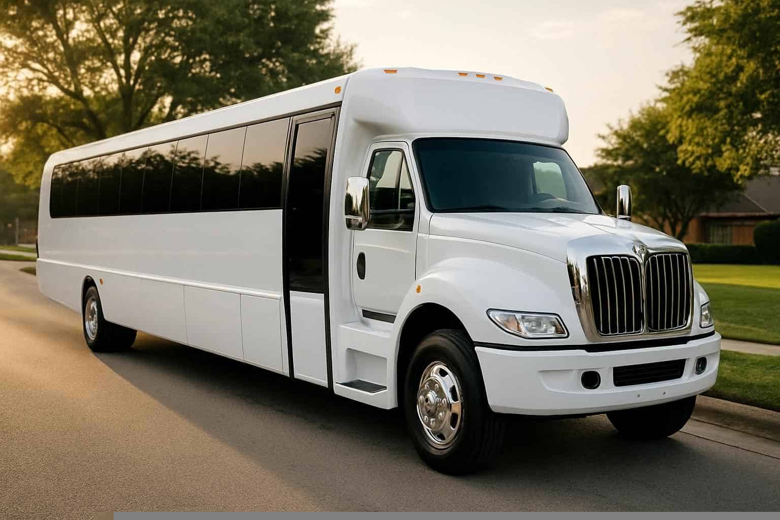 White Party Bus Rental Services in Coppell Texas