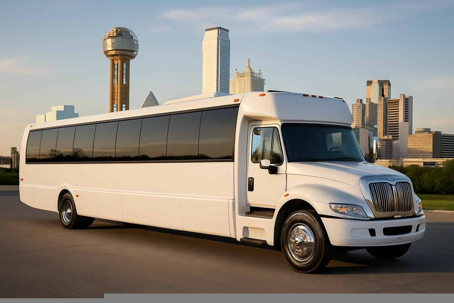 White Party Bus Rental Services in Dallas Texas