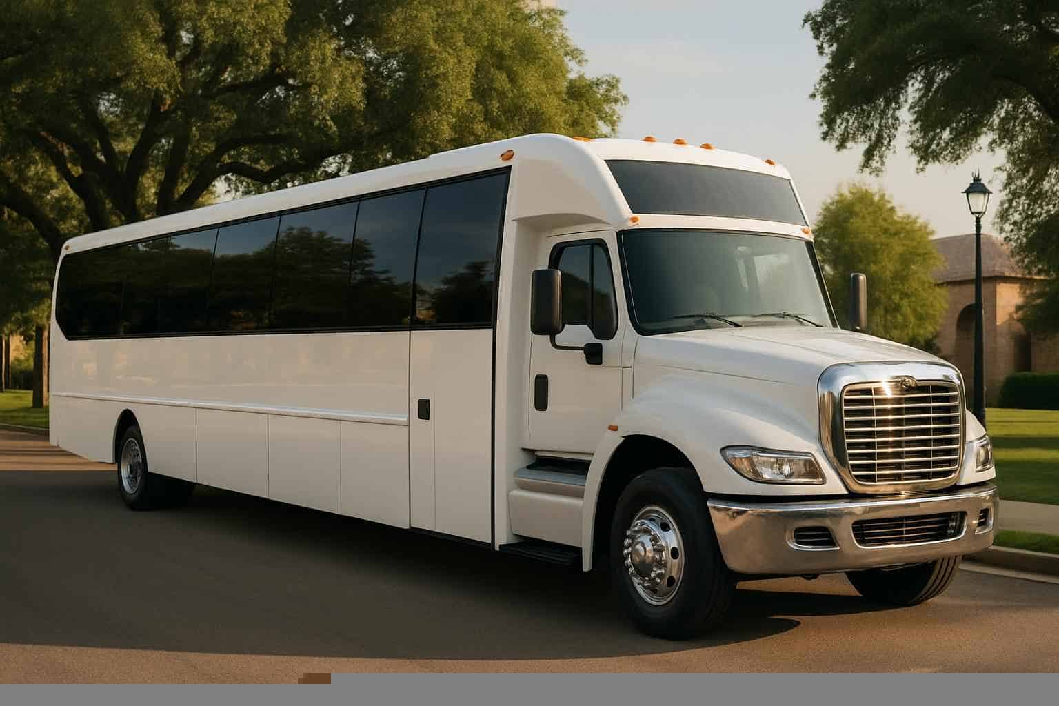 White Party Bus Rental Services in Grapevine Texas