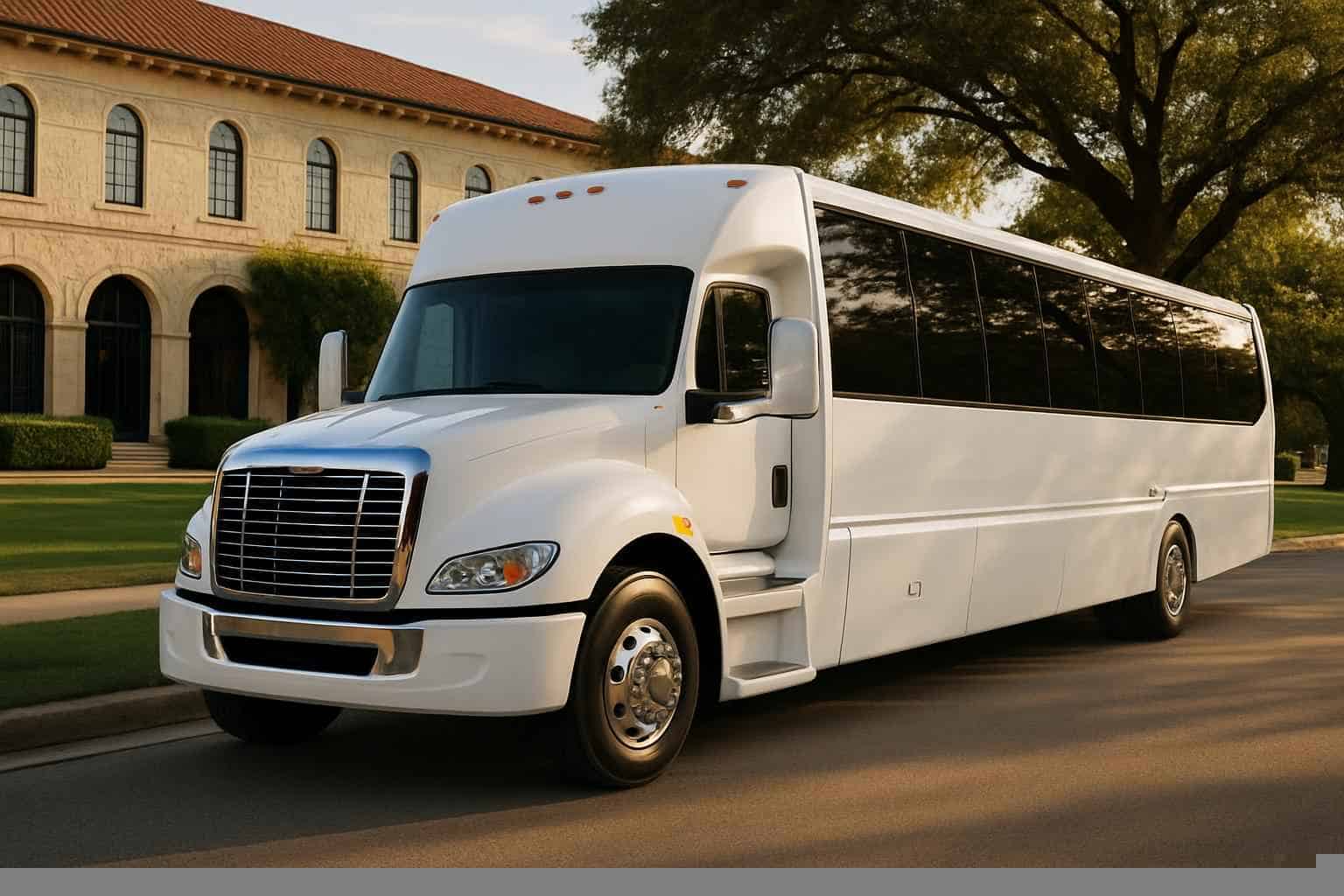 White Party Bus Rental Services in Richardson Texas