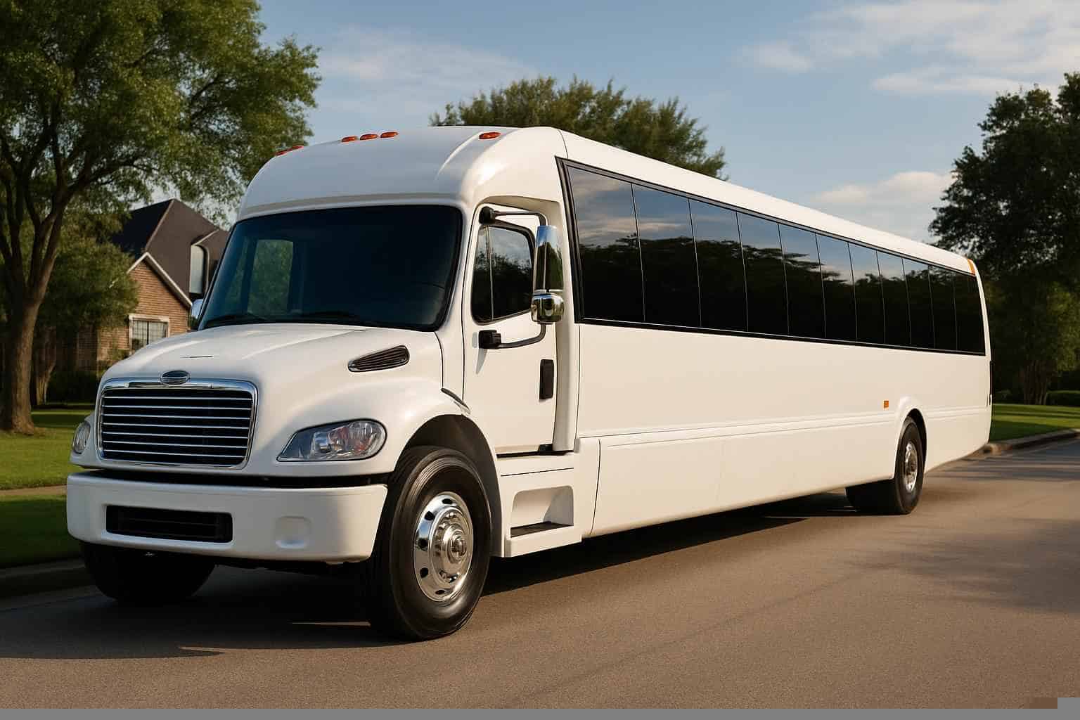 White Party Bus Rental Services in Southlake Texas