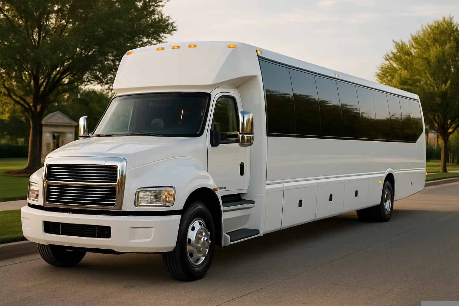 White Party Bus Rental Services in The Colony Texas