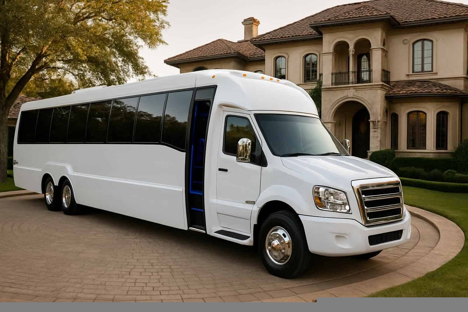 White Party Bus Rental Southlake TX