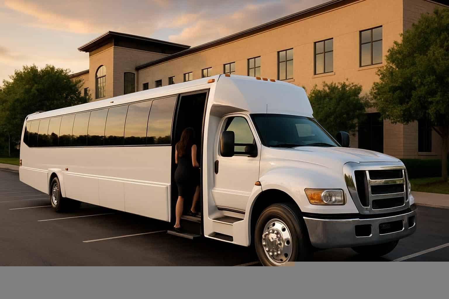 White Party Buses in Addison Texas