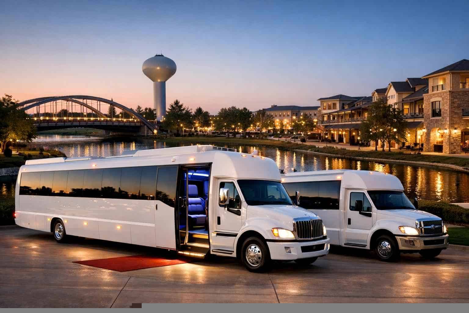 White Party Buses in Allen Texas