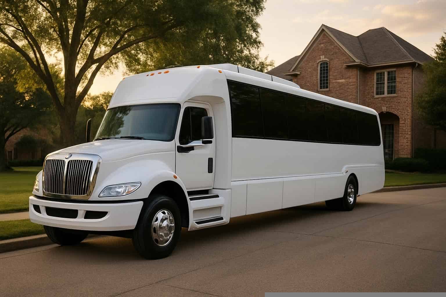 White Party Buses in Coppell Texas