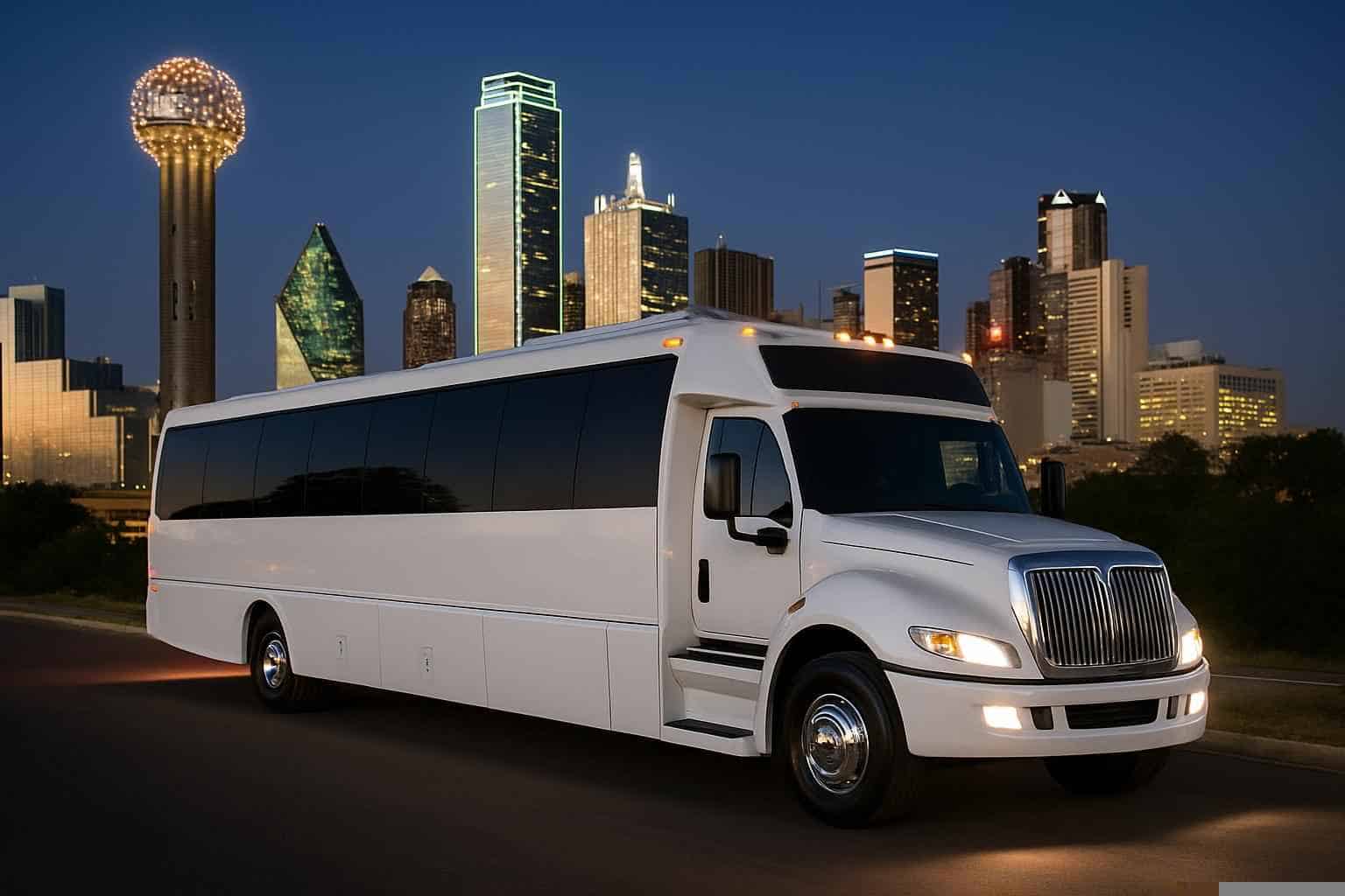 White Party Buses in Dallas Texas