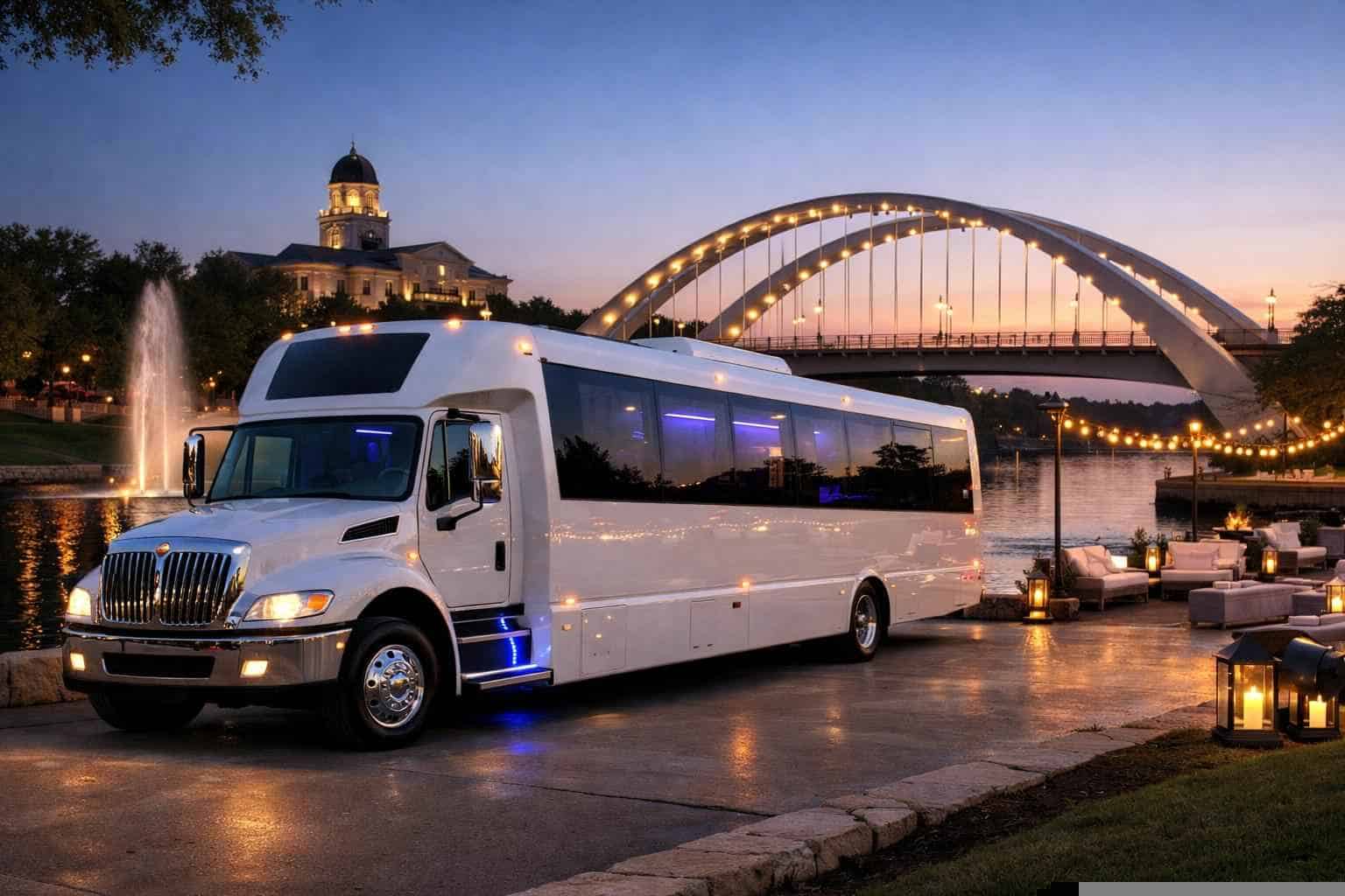 White Party Buses in McKinney Texas