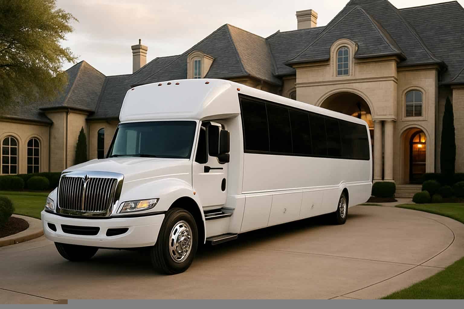 White Party Buses in Southlake Texas