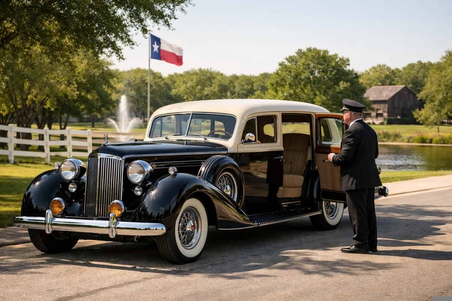 Antique Vehicle Rental with Driver Near Me Sachse TX