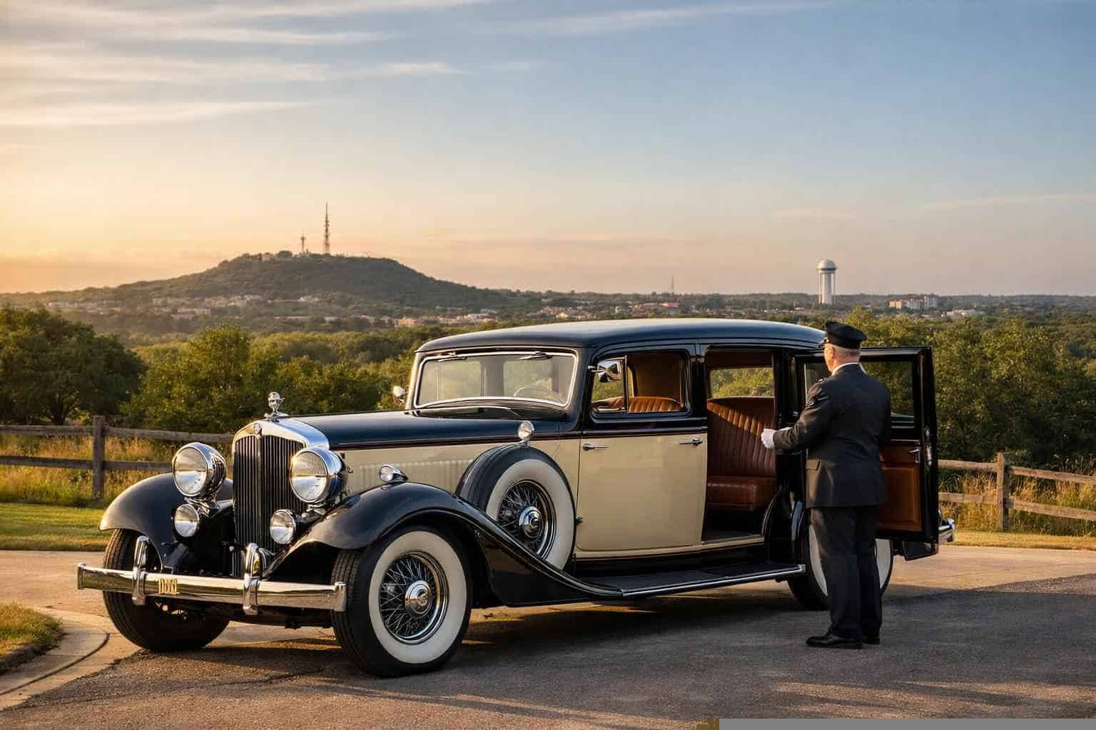 Antique Vehicle Rental with Driver Services in Cedar Hill Texas