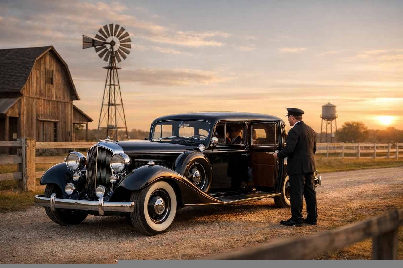 Antique Vehicle Rental with Driver Services in Celina Texas