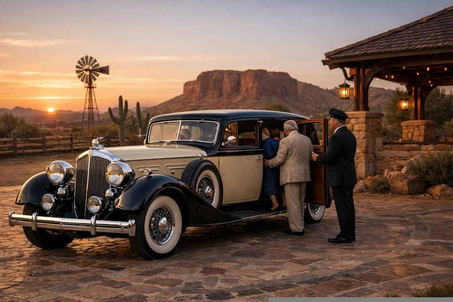 Antique Vehicle Rental with Driver Services in Mesquite Texas