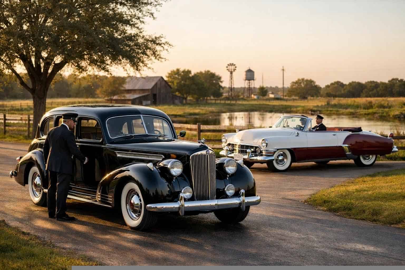 Antique Vehicles with Driver in Balch Springs Texas