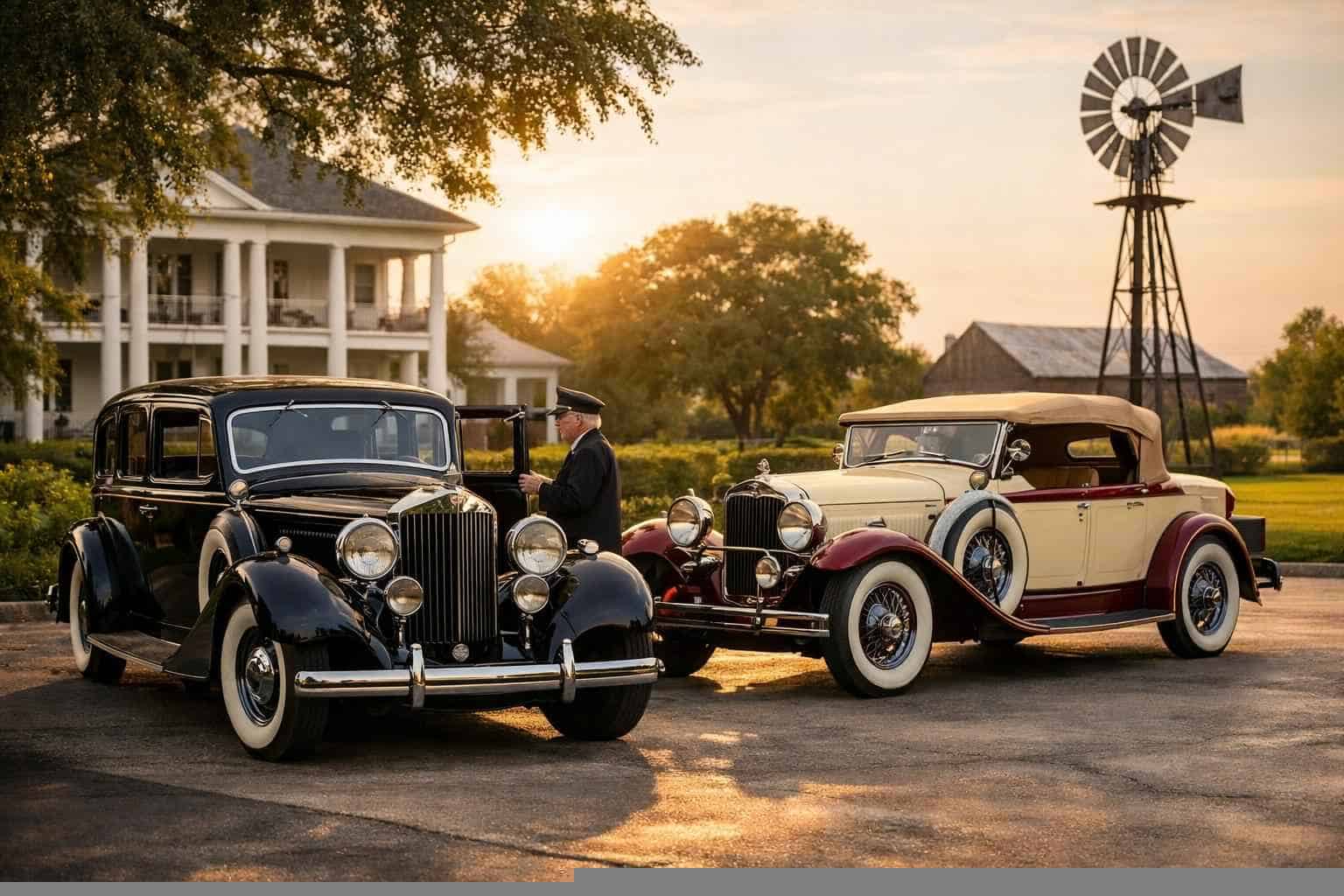 Antique Vehicles with Driver in Desoto Texas