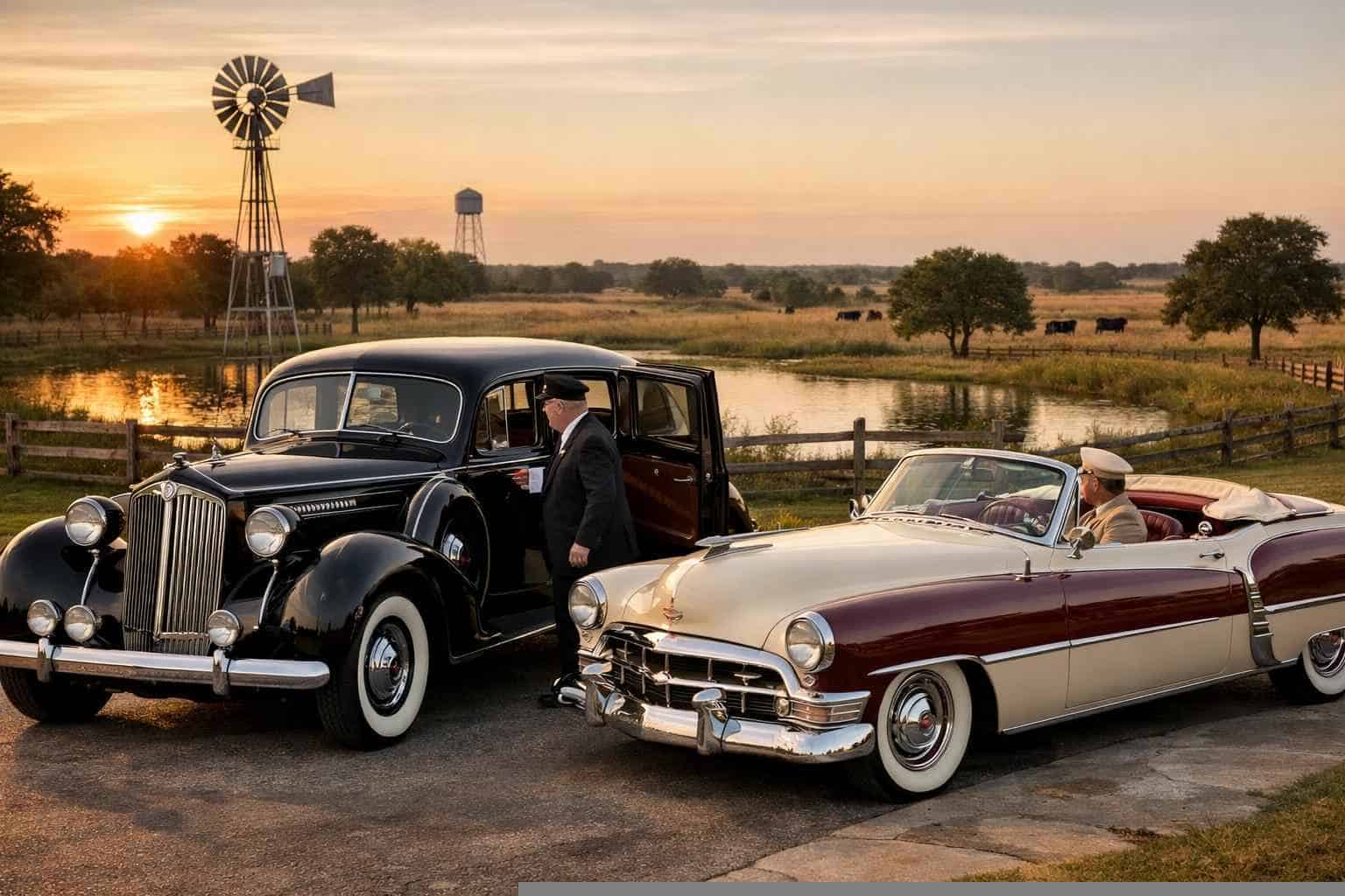 Antique Vehicles with Driver in Grand Prairie Texas