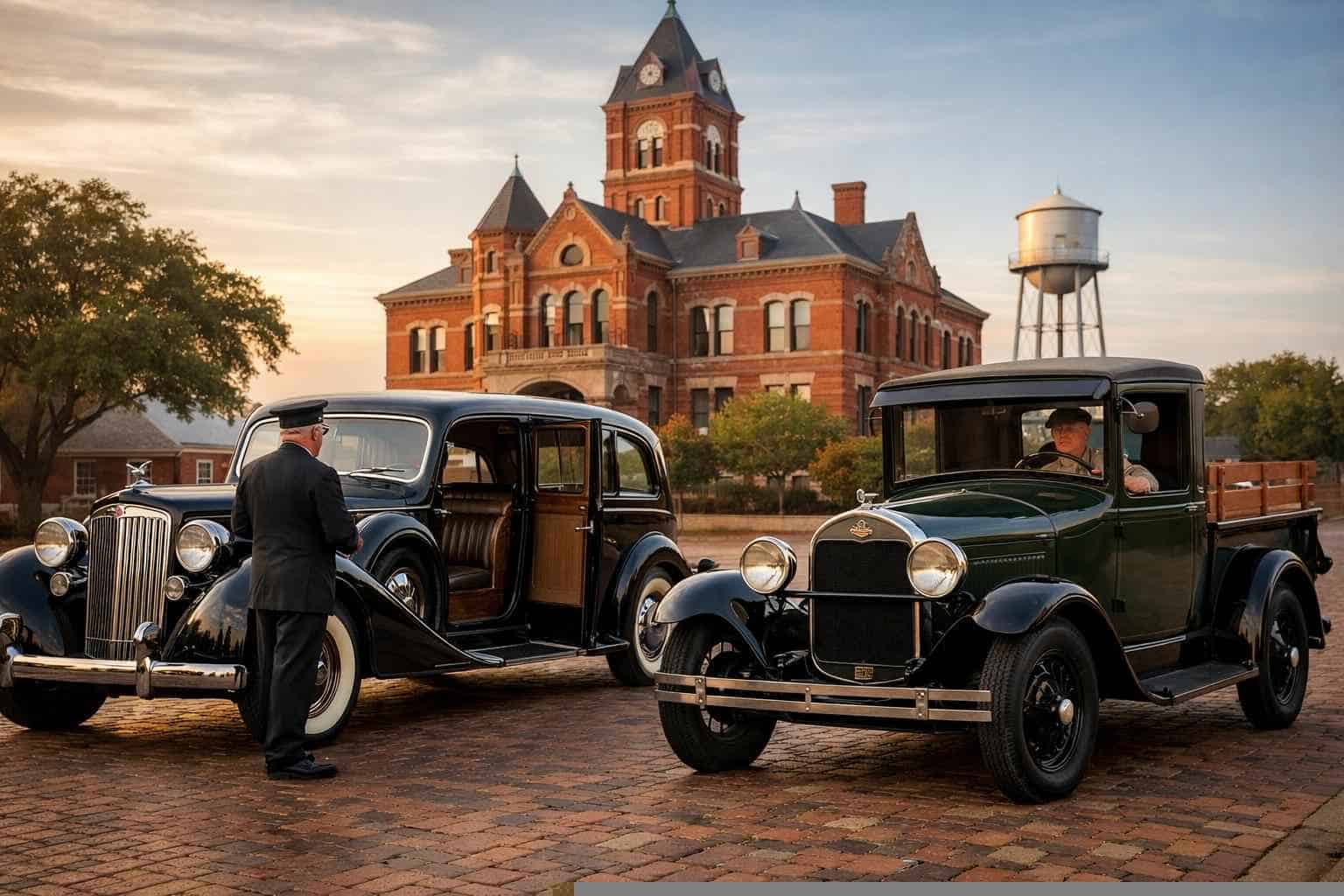 Antique Vehicles with Driver in Lancaster Texas