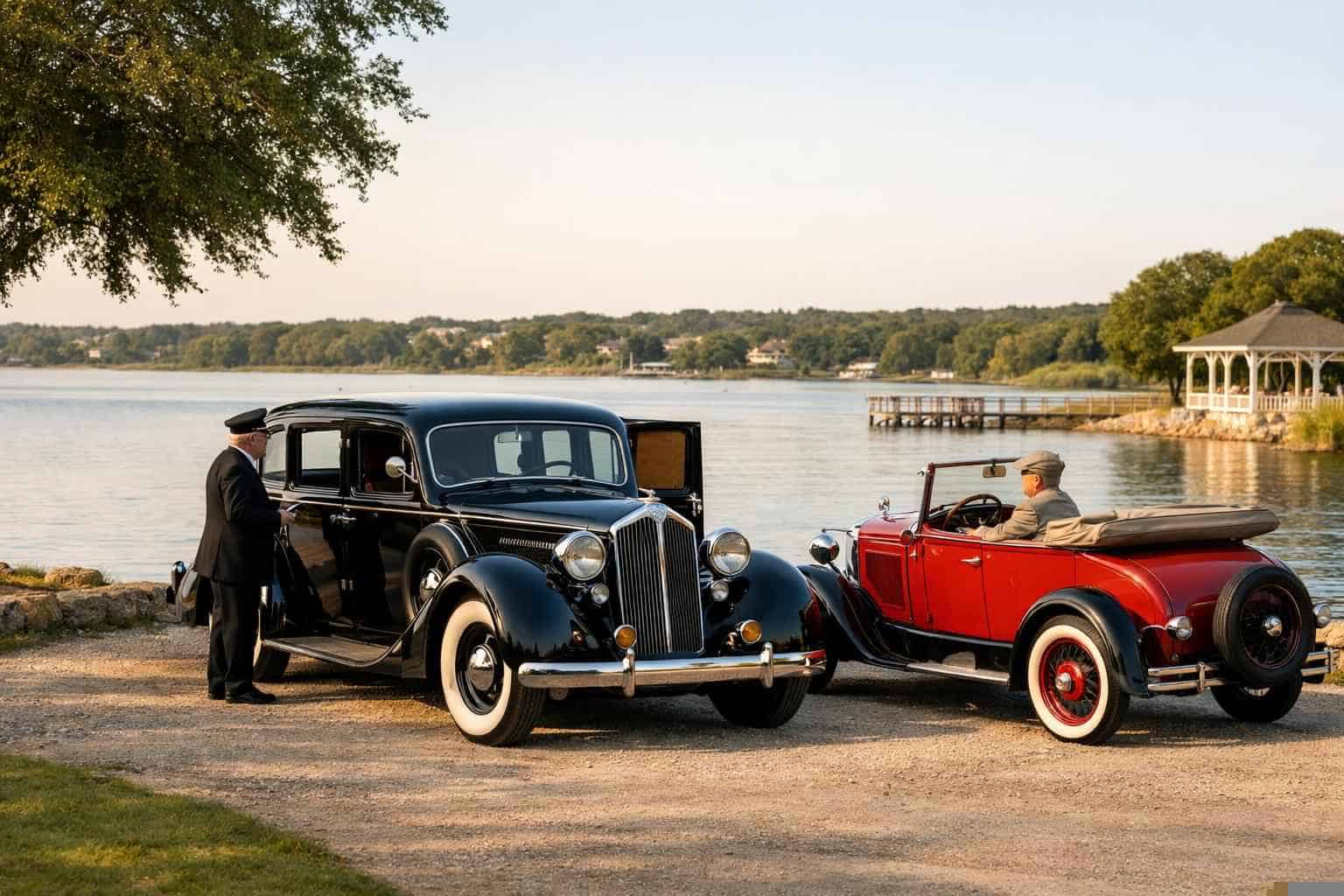 Antique Vehicles with Driver in Little Elm Texas