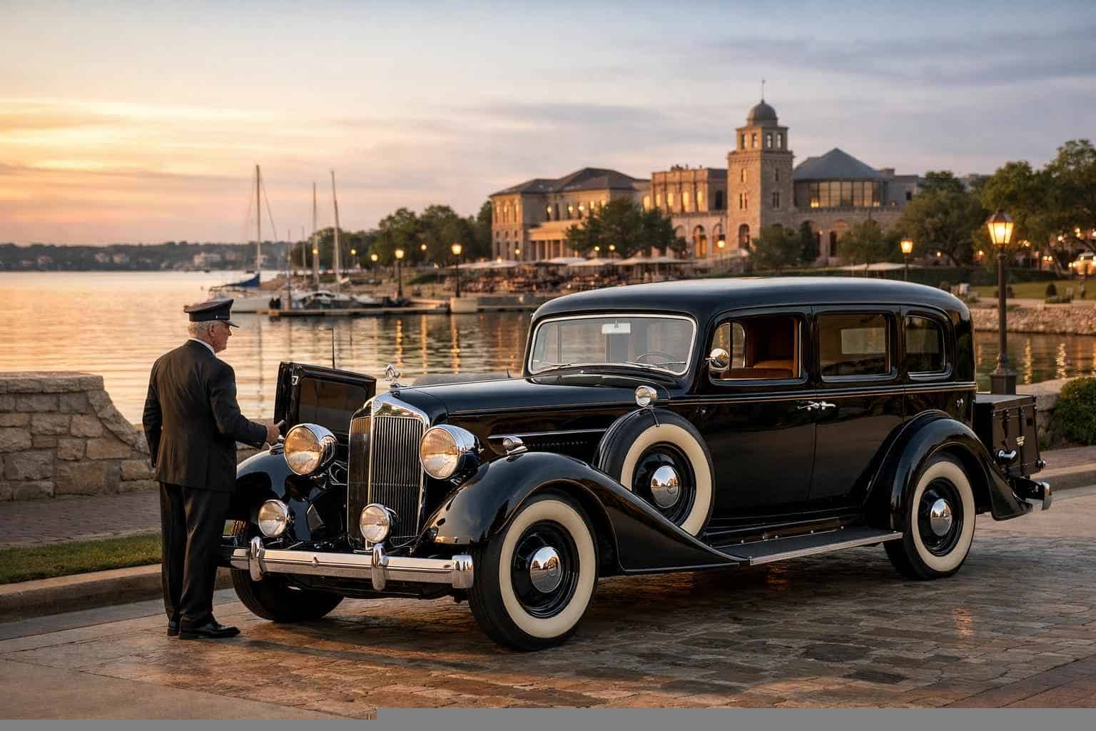 Antique Vehicles with Driver in Rockwall Texas