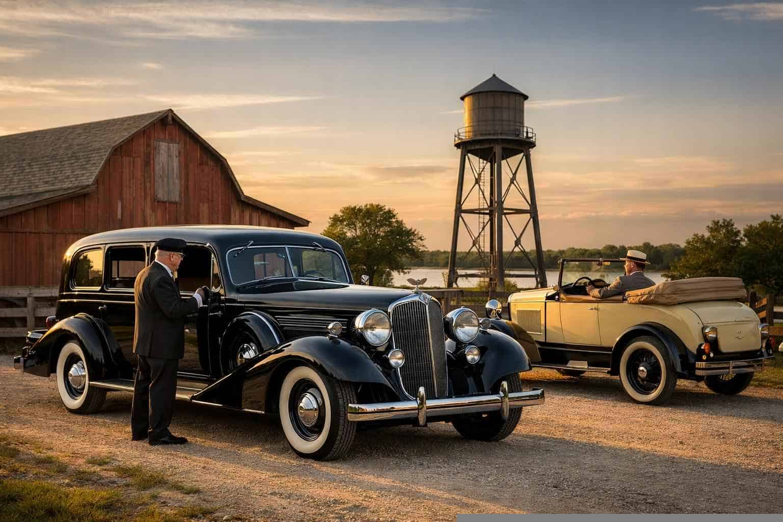 Antique Vehicles with Driver in Wylie Texas