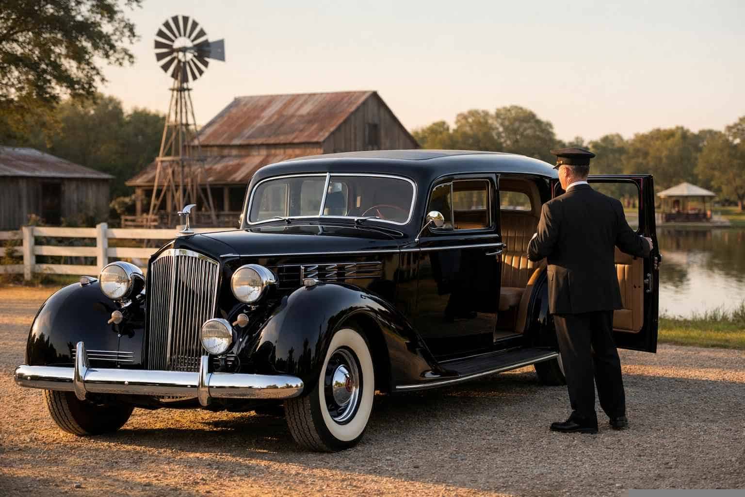 Balch Springs Texas Antique Vehicle Rental with Driver