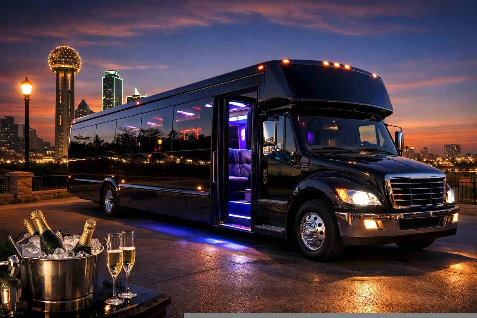 Balch Springs Texas Black Party Bus Rental