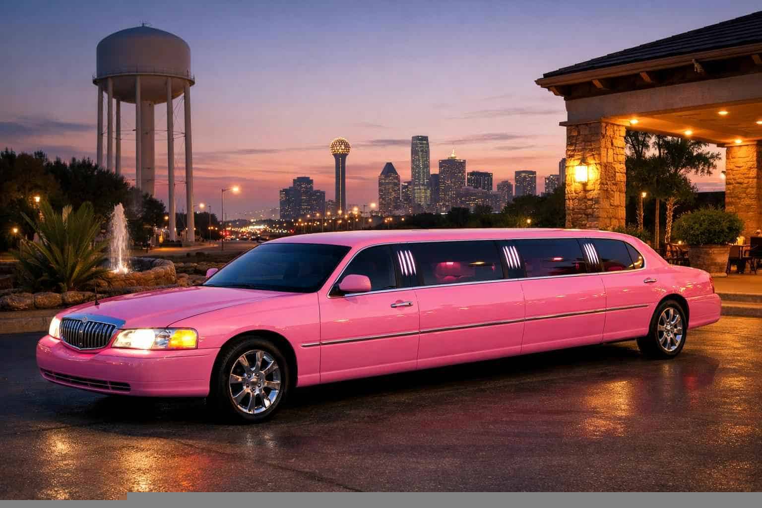 Balch Springs Texas Pink Limo Rental
