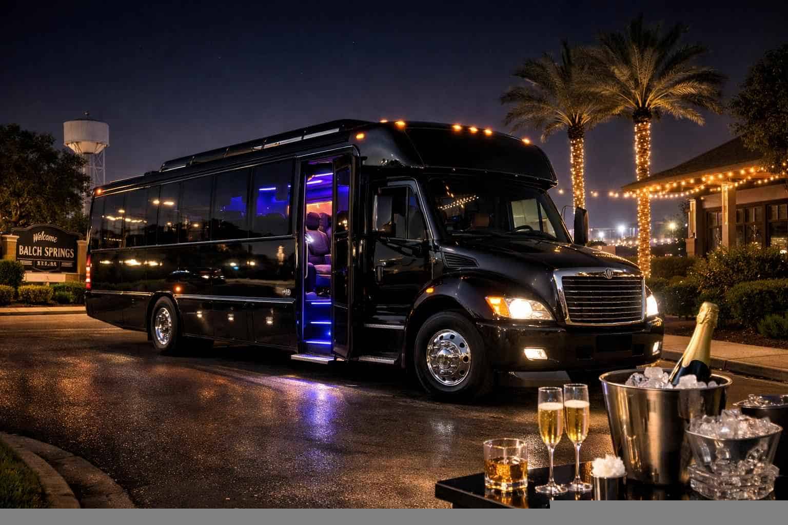 Best Black Party Bus Rental in Balch Springs Texas