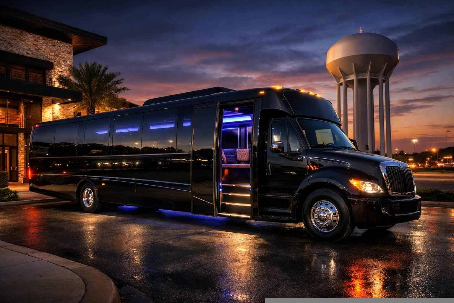 Best Black Party Bus Rental in DeSoto Texas