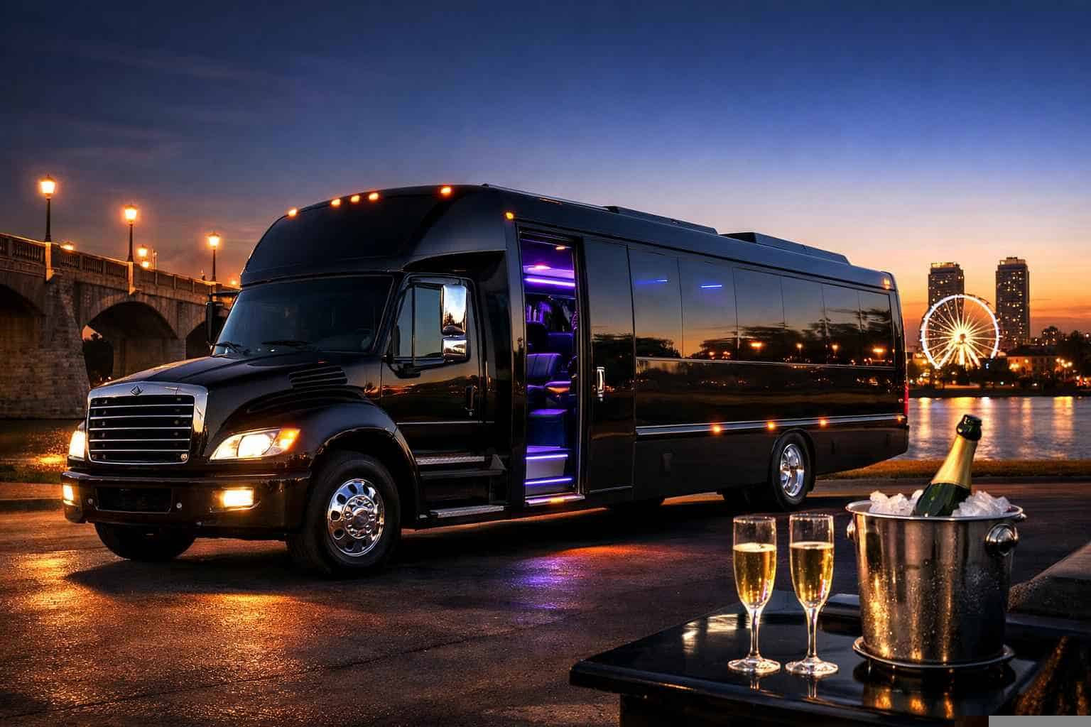 Best Black Party Bus Rental In Mesquite Texas