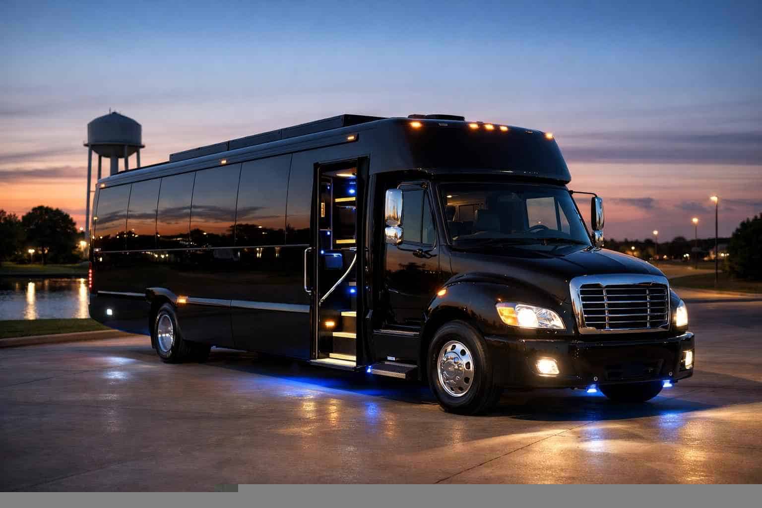 Best Black Party Bus Rental in Wylie Texas