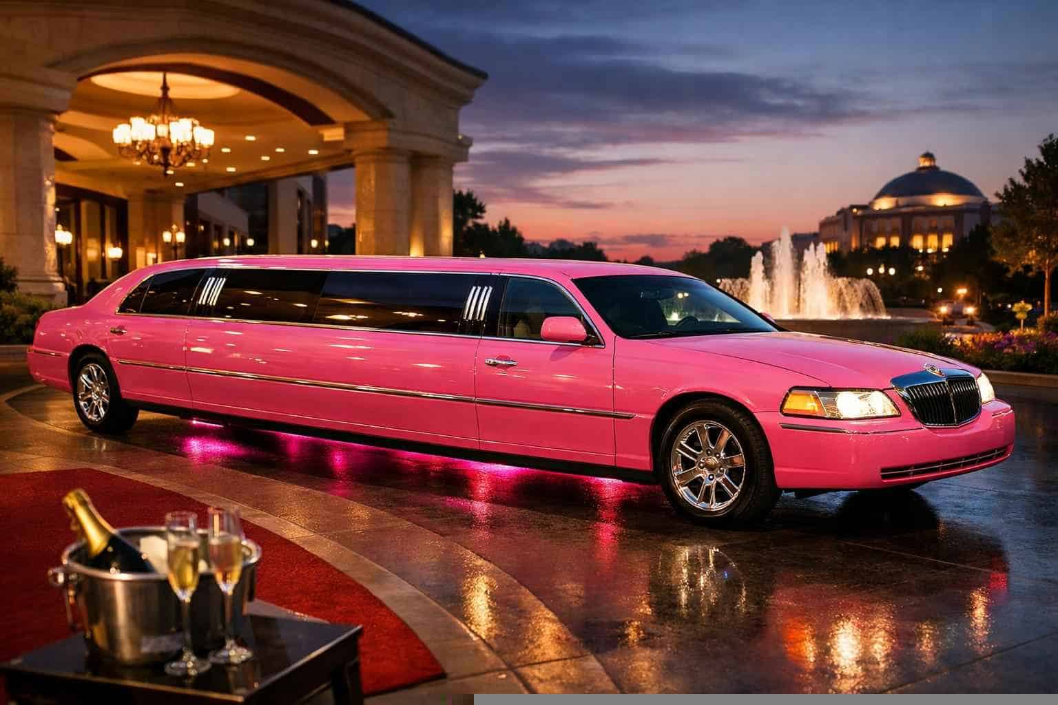 Best Pink Limo Rental in DeSoto Texas