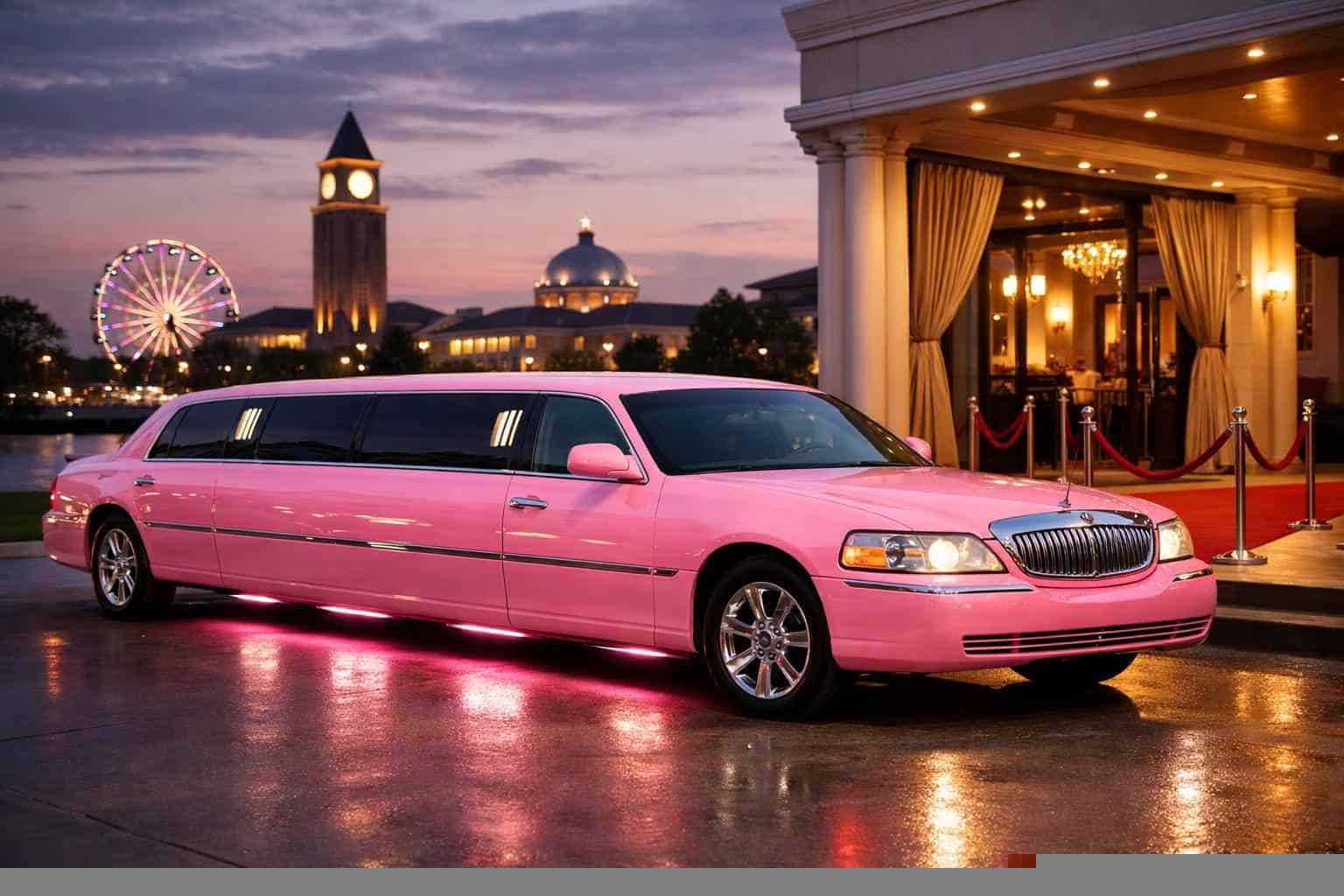 Best Pink Limo Rental in Garland Texas