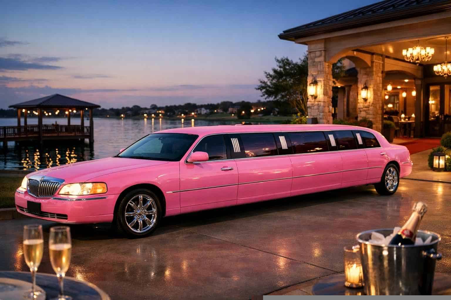 Best Pink Limo Rental in Little Elm Texas