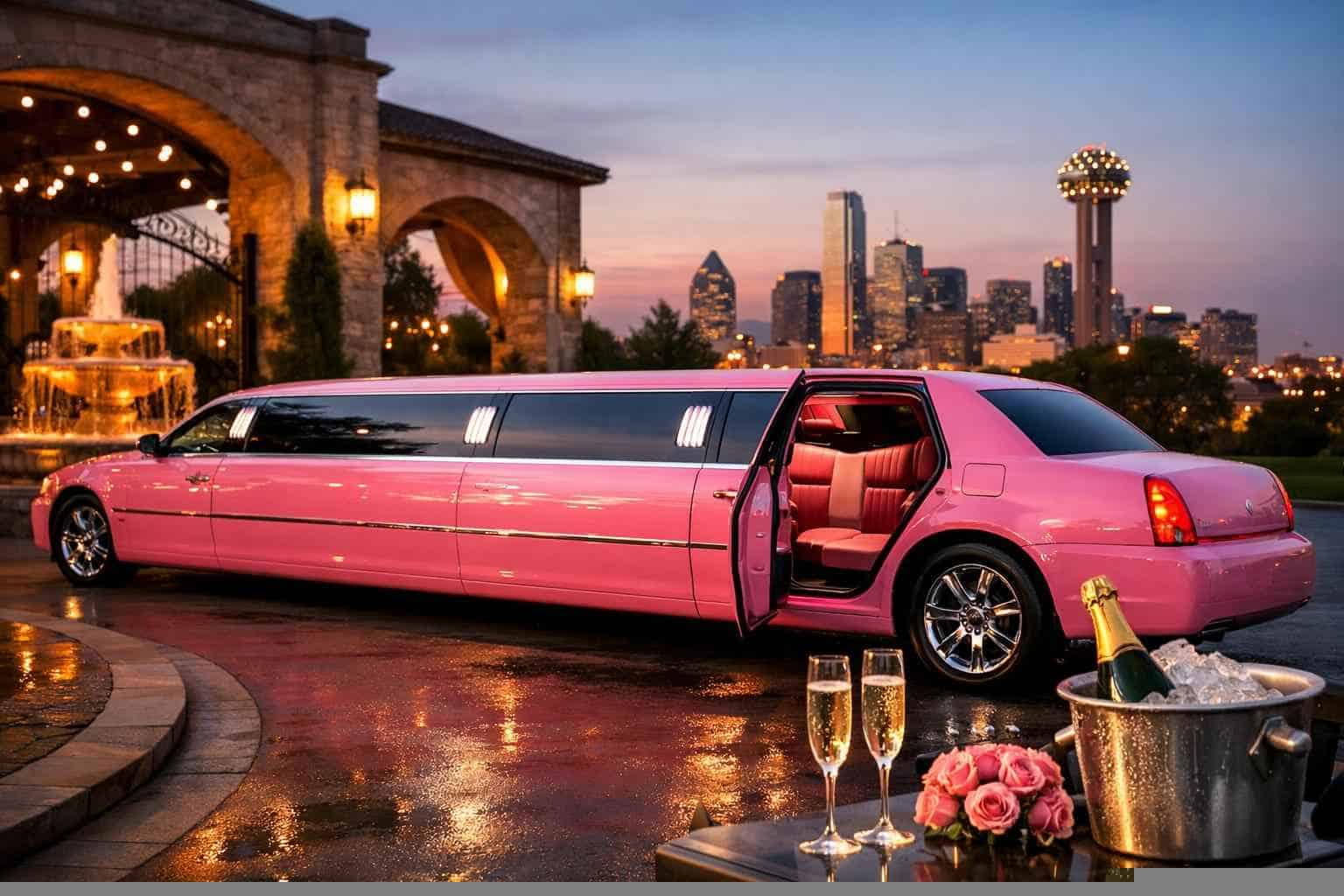 Best Pink Limo Rental in Sachse Texas