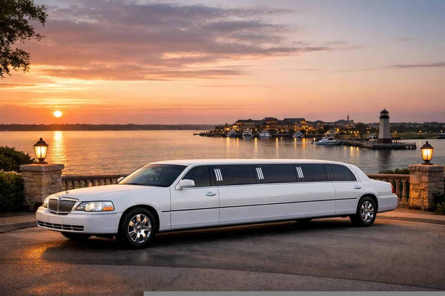Best White Limo Rental in Rockwall Texas