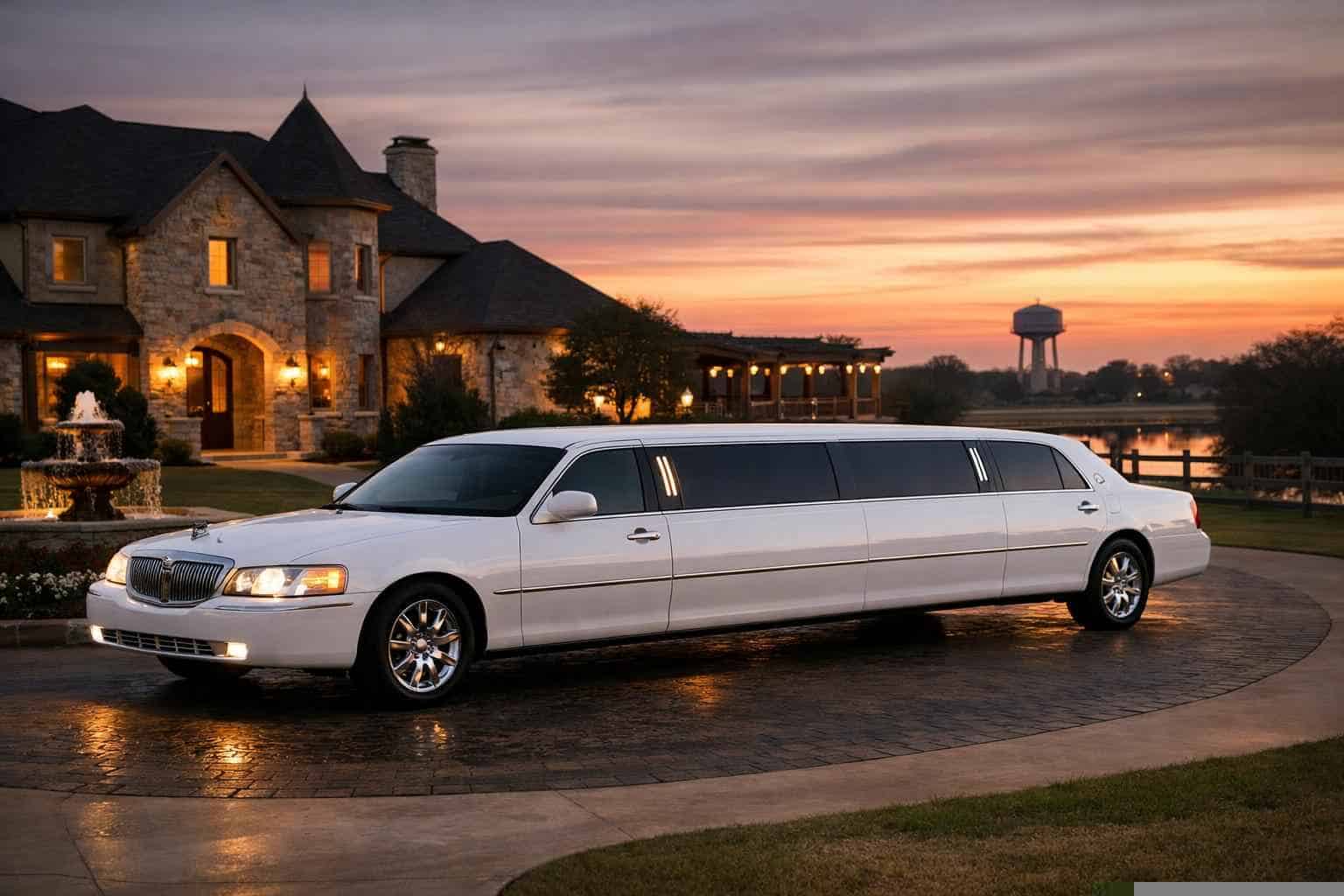 Best White Limo Rental in Sachse Texas