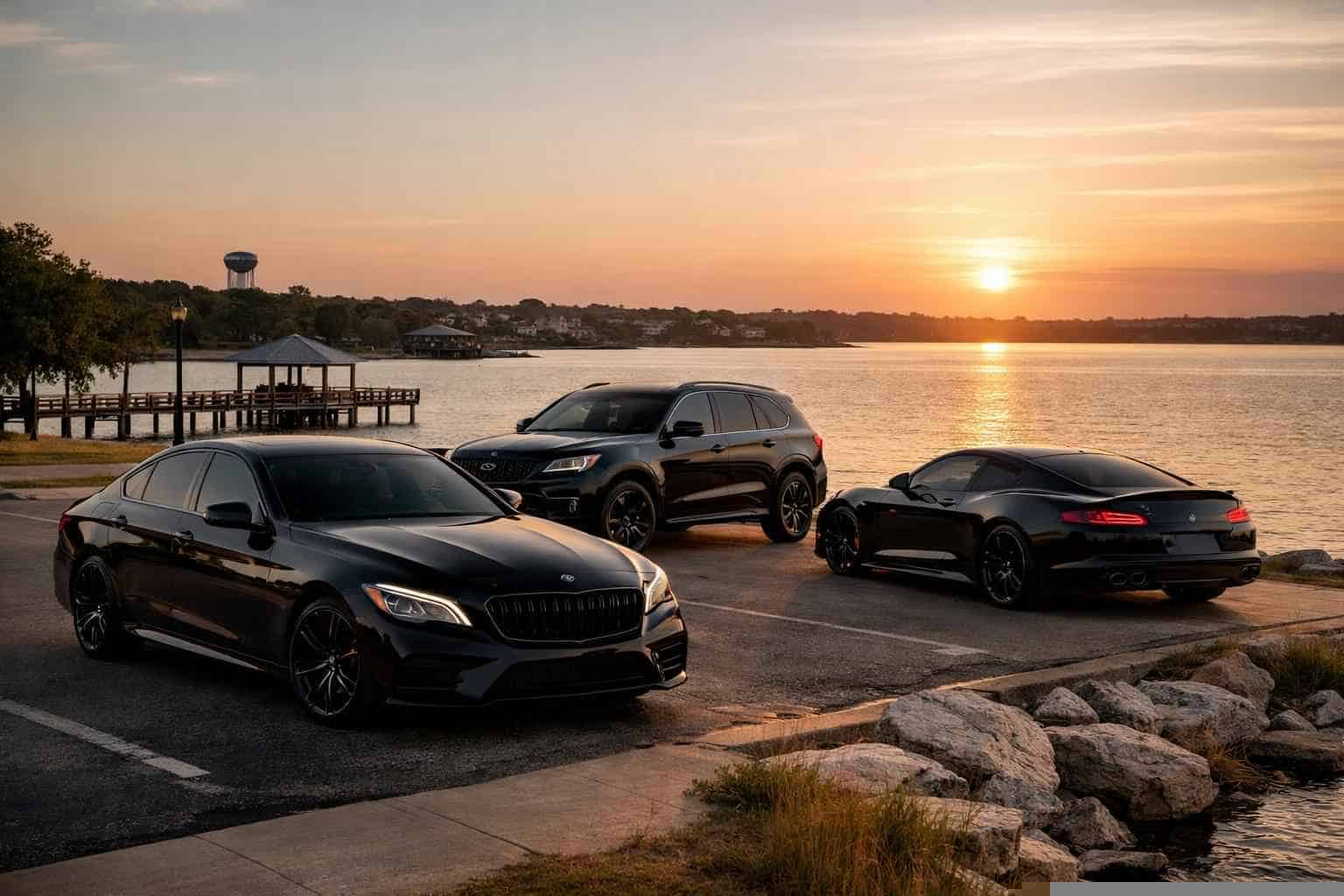 Black Cars in Little Elm Texas