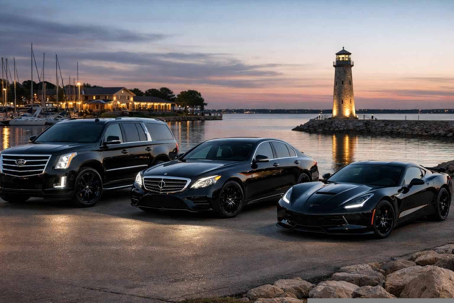 Black Cars in Rockwall Texas
