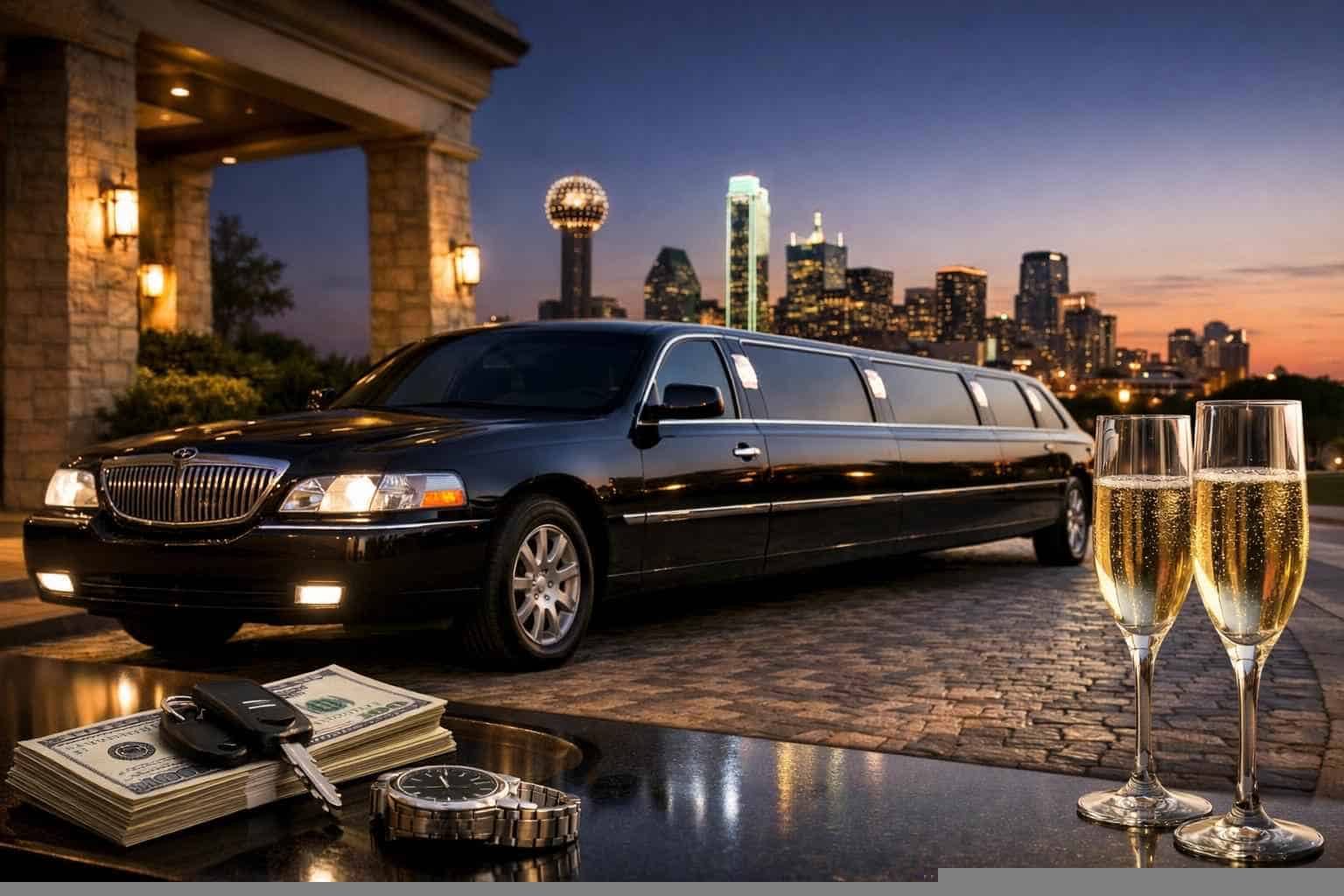 Black Limo Rental Prices in Desoto TX