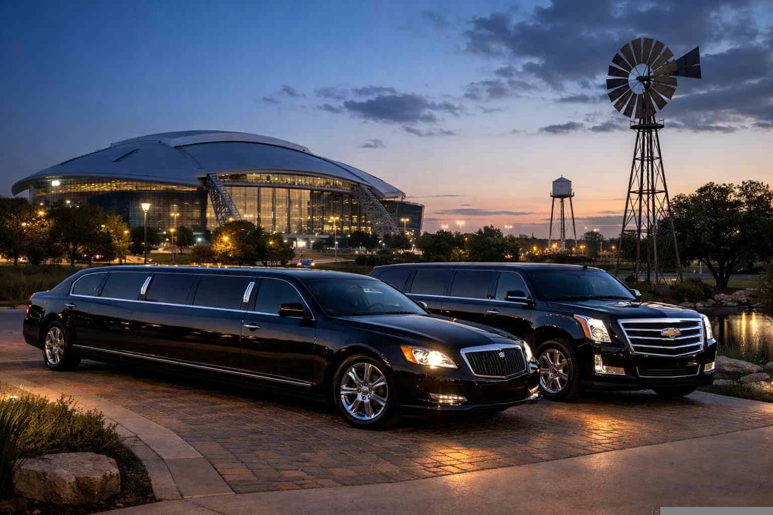 Black Limousines in Grand Prairie Texas