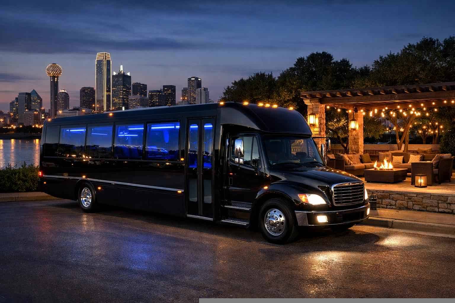 Black Party Bus Rental Balch Springs TX