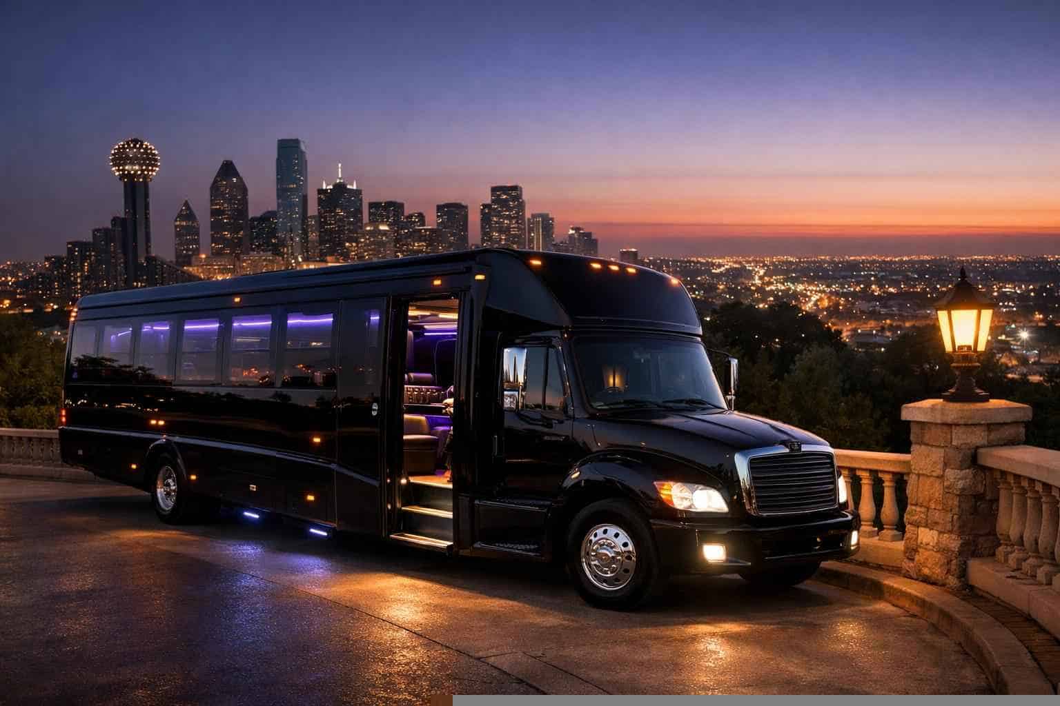 Black Party Bus Rental Cedar Hill TX