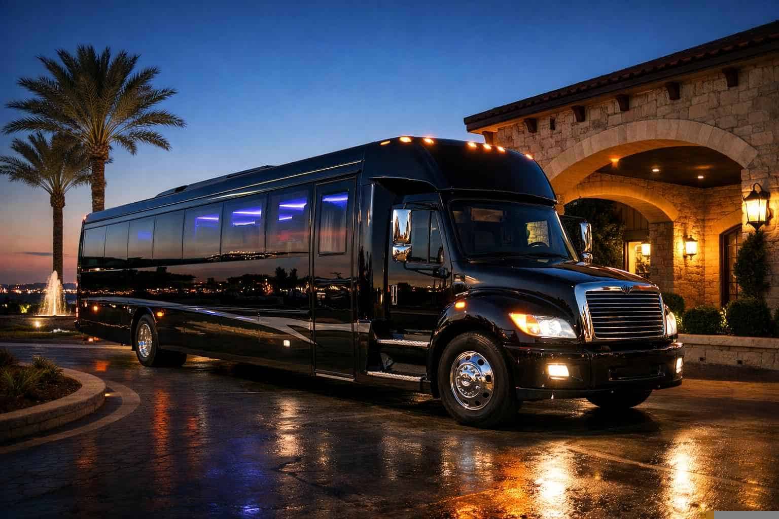 Black Party Bus Rental Mesquite TX