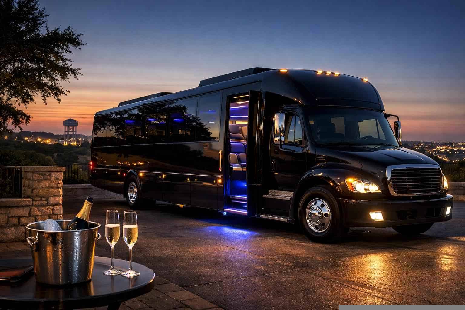 Black Party Bus Rental Near Me Cedar Hill TX