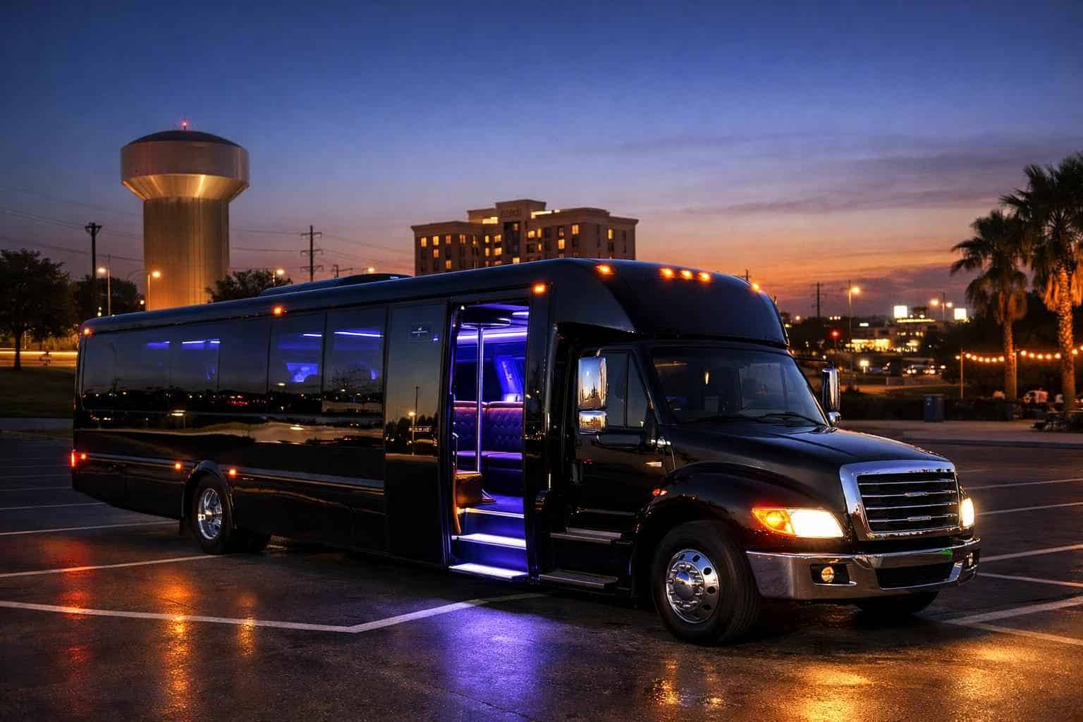 Black Party Bus Rental Near Me Duncanville TX