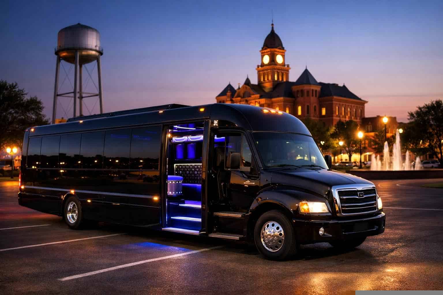 Black Party Bus Rental Near Me Lancaster TX