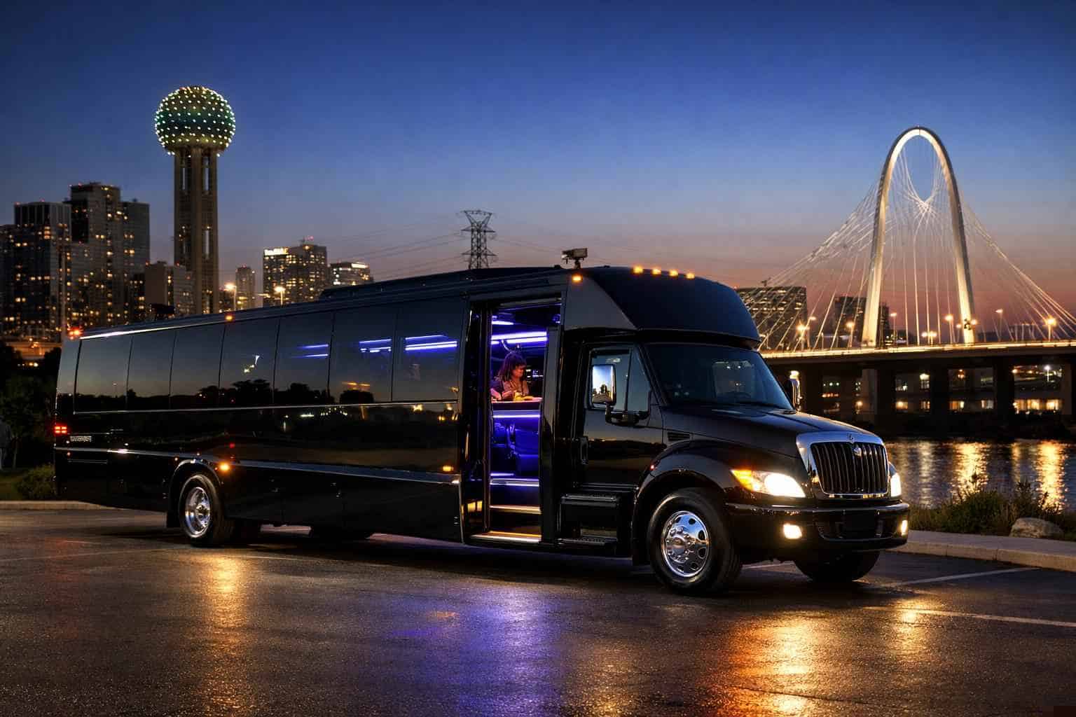Black Party Bus Rental Near Me Mesquite TX